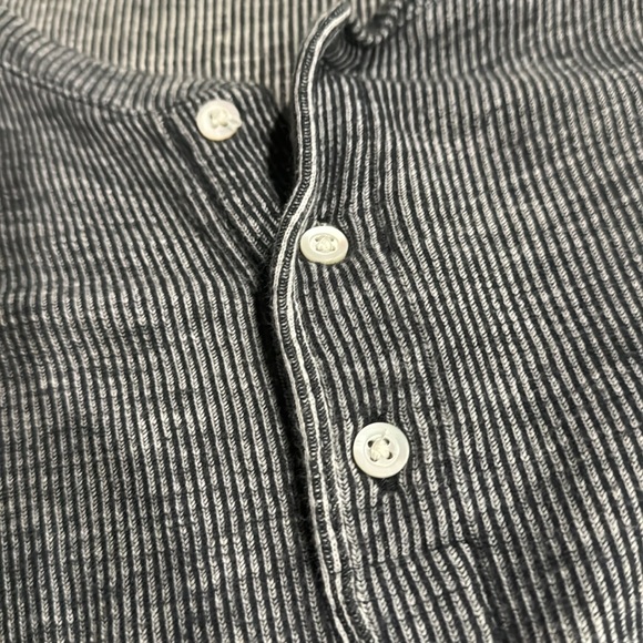 Billy Reid Shirt with buttons XXL black and White - Picture 4 of 5